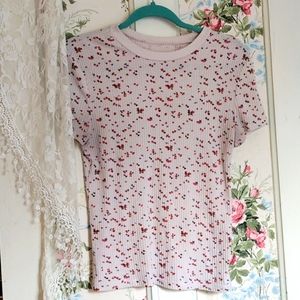 Ribbed Floral T-shirt